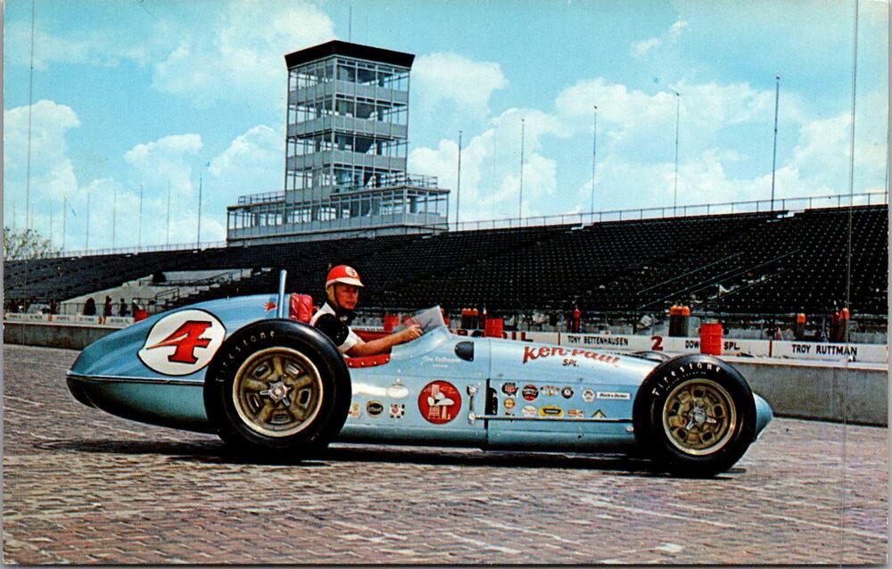 Indianapolis Motor Speedway Jim Rathmann Vintage Postcard SP17-27